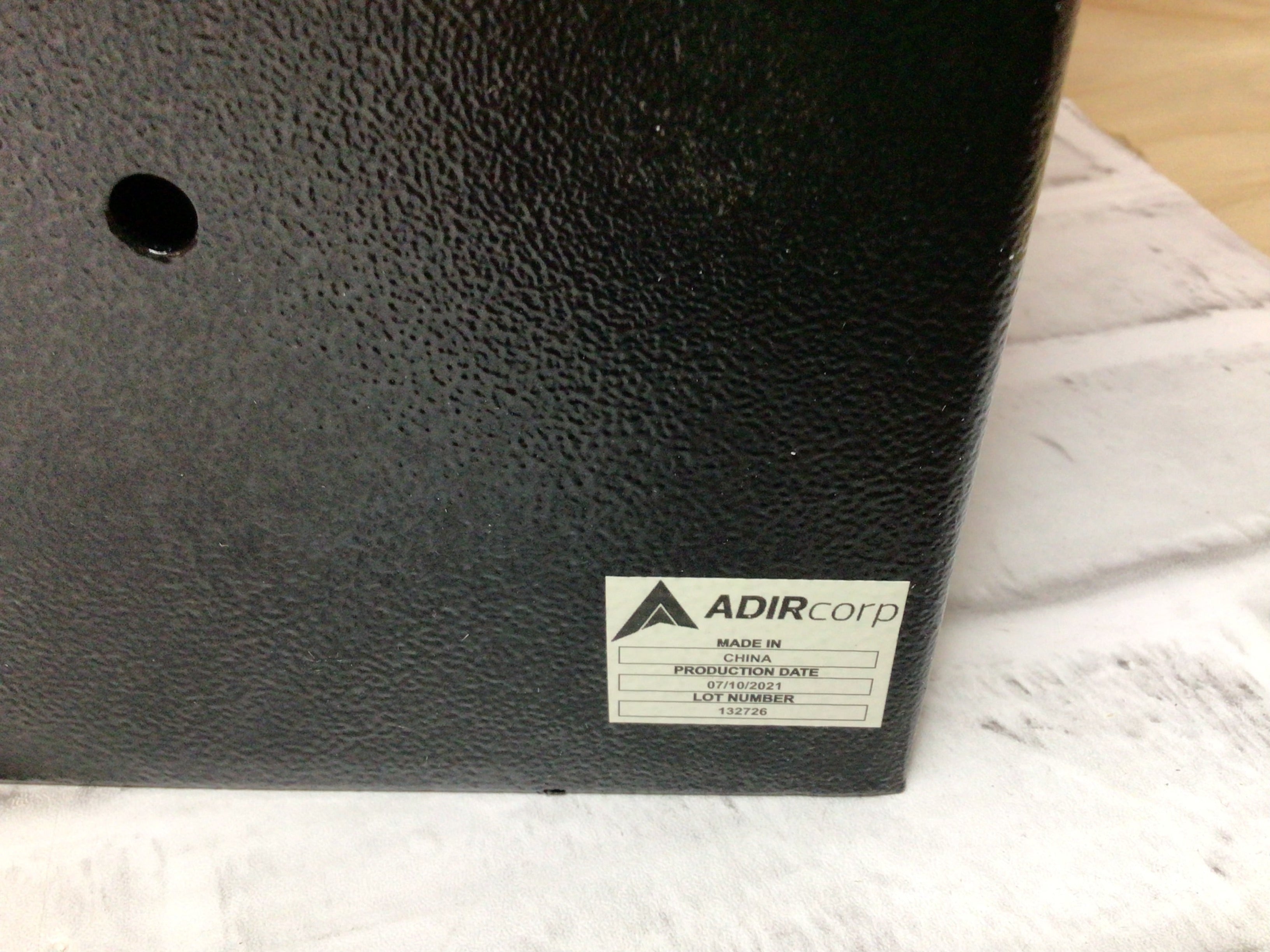 AdirOffice Through The Wall Drop Box Safe Black (631-10-BLK) **OPEN BOX - READ** (8103912669422)